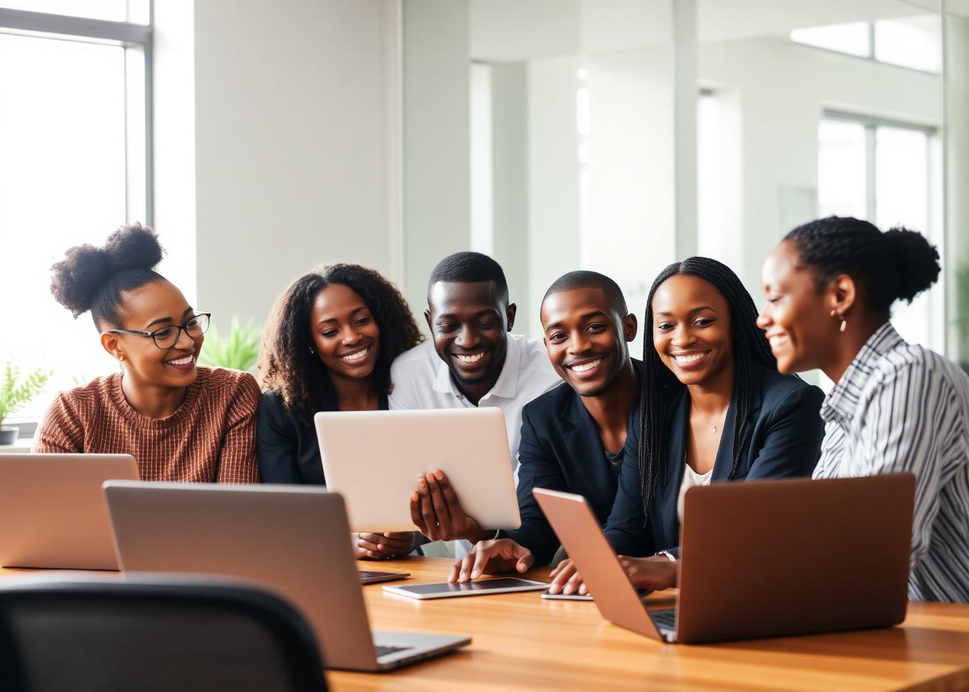 Karibu Home team collaborating
